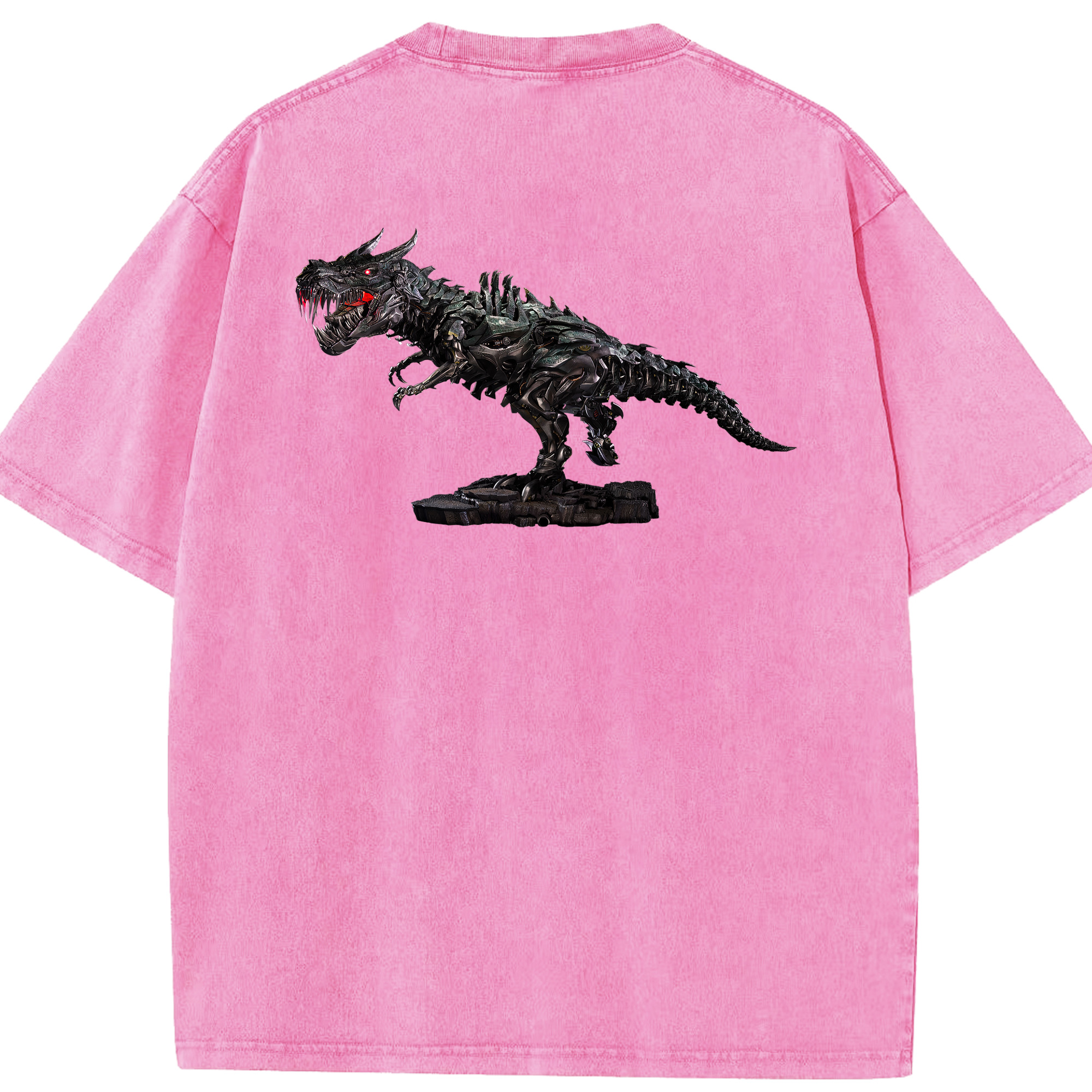 （画像用）  綿100% ヴィンテージ風 半袖Tシャツ（背面プリント）